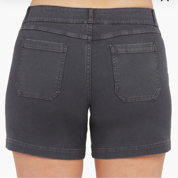 Charcoal Shorts Spanx 6” Twill Slimming Shaping | Pull On | Sz XL - Picture 2 of 7